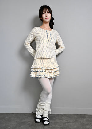 【8月下旬発送】lucky button star short pants