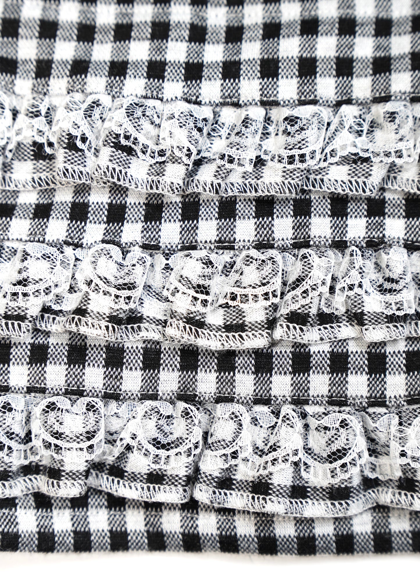 vintage lace gingham pants