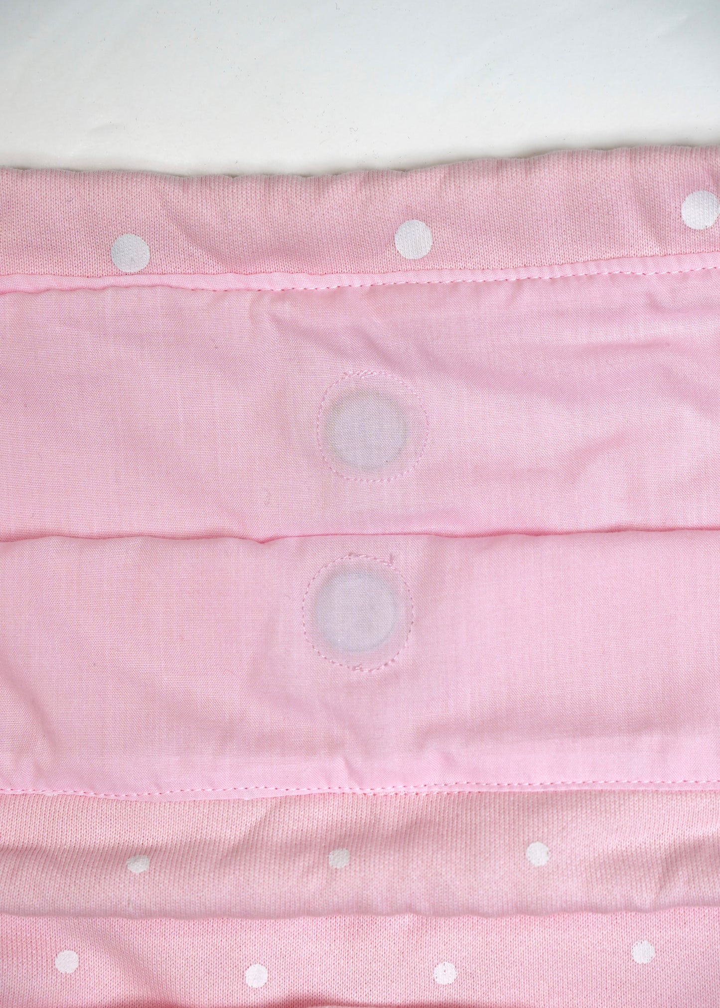 dot frill knapsack-pink&blue