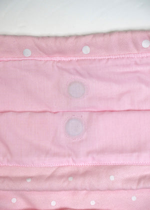 dot frill knapsack-pink&blue