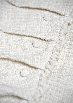 button up tweed jacket