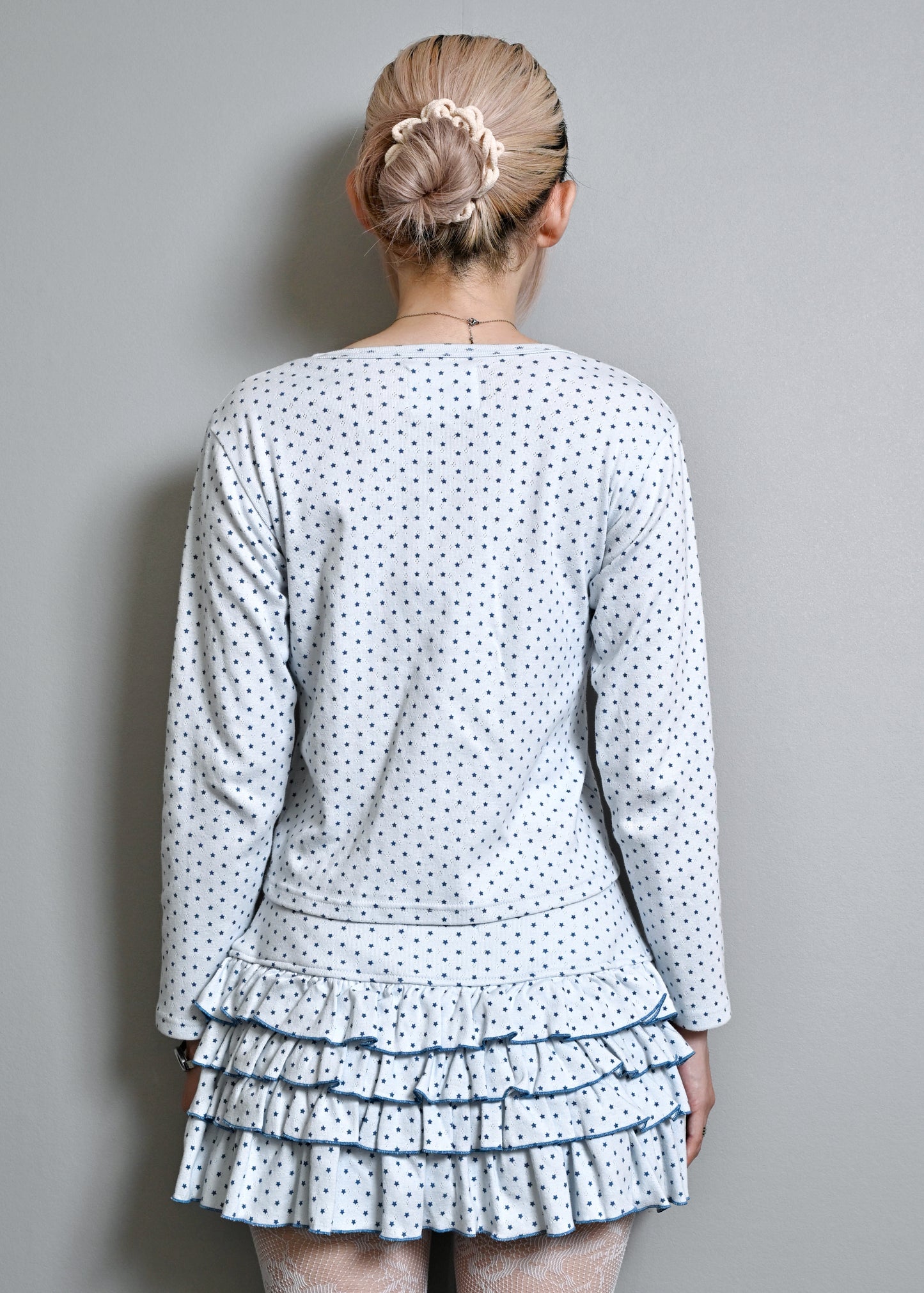 【8月下旬発送】lucky button star long-Tee