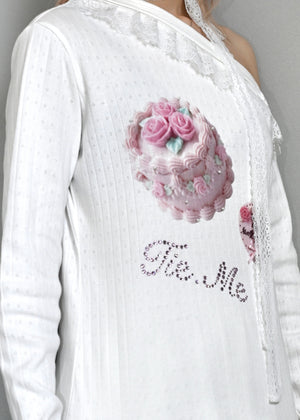 【8月下旬発送】「You need my love.」Lace-up Tee