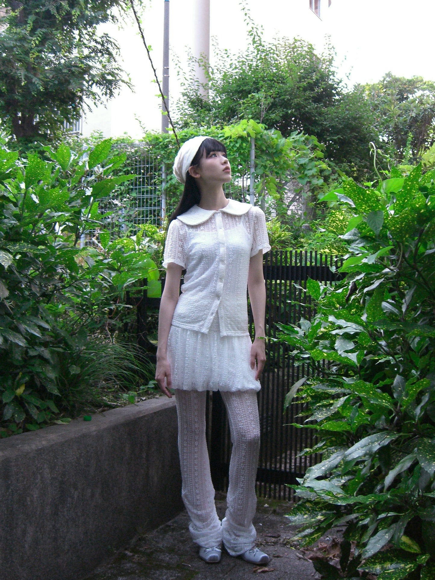 「want to be with lace」blouse-WHITE