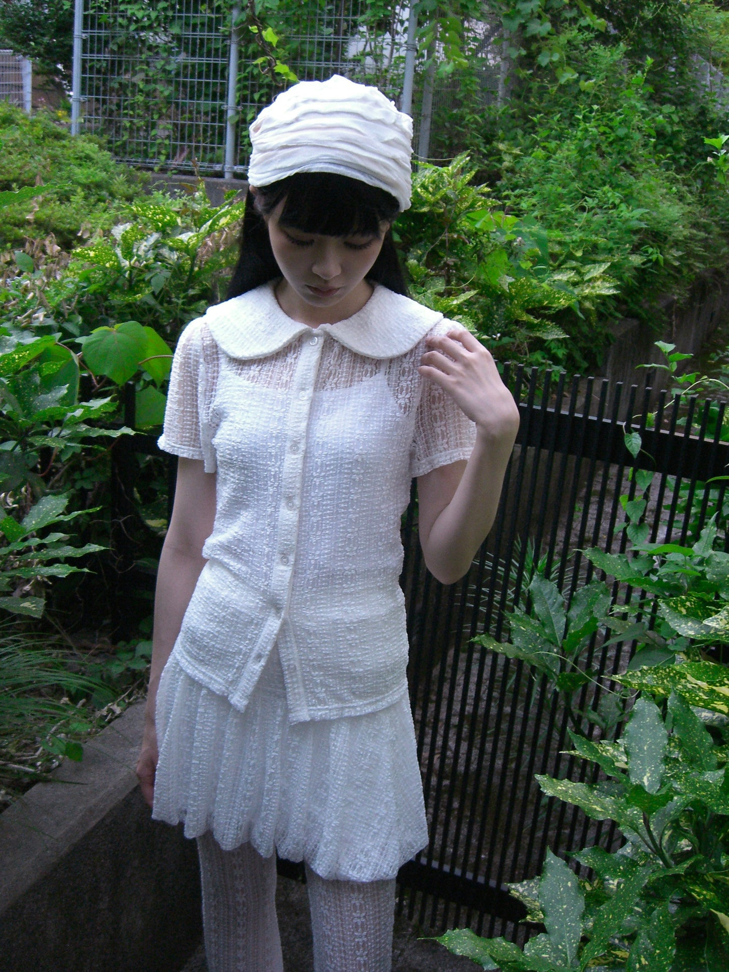 「want to be with lace」blouse-WHITE