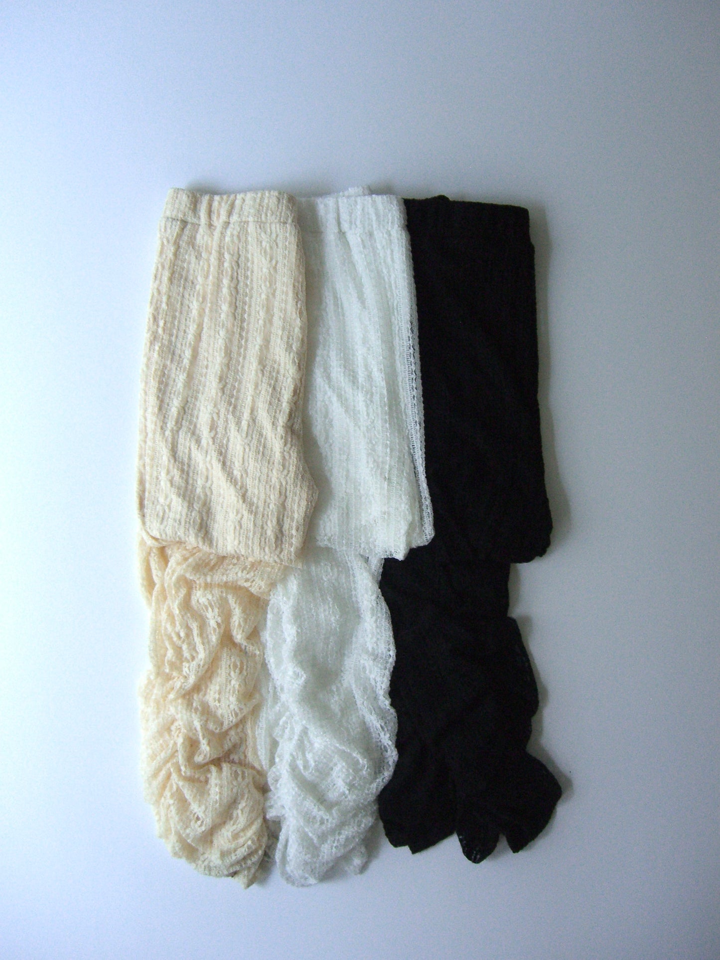 「want to be with lace」pants-WHITE