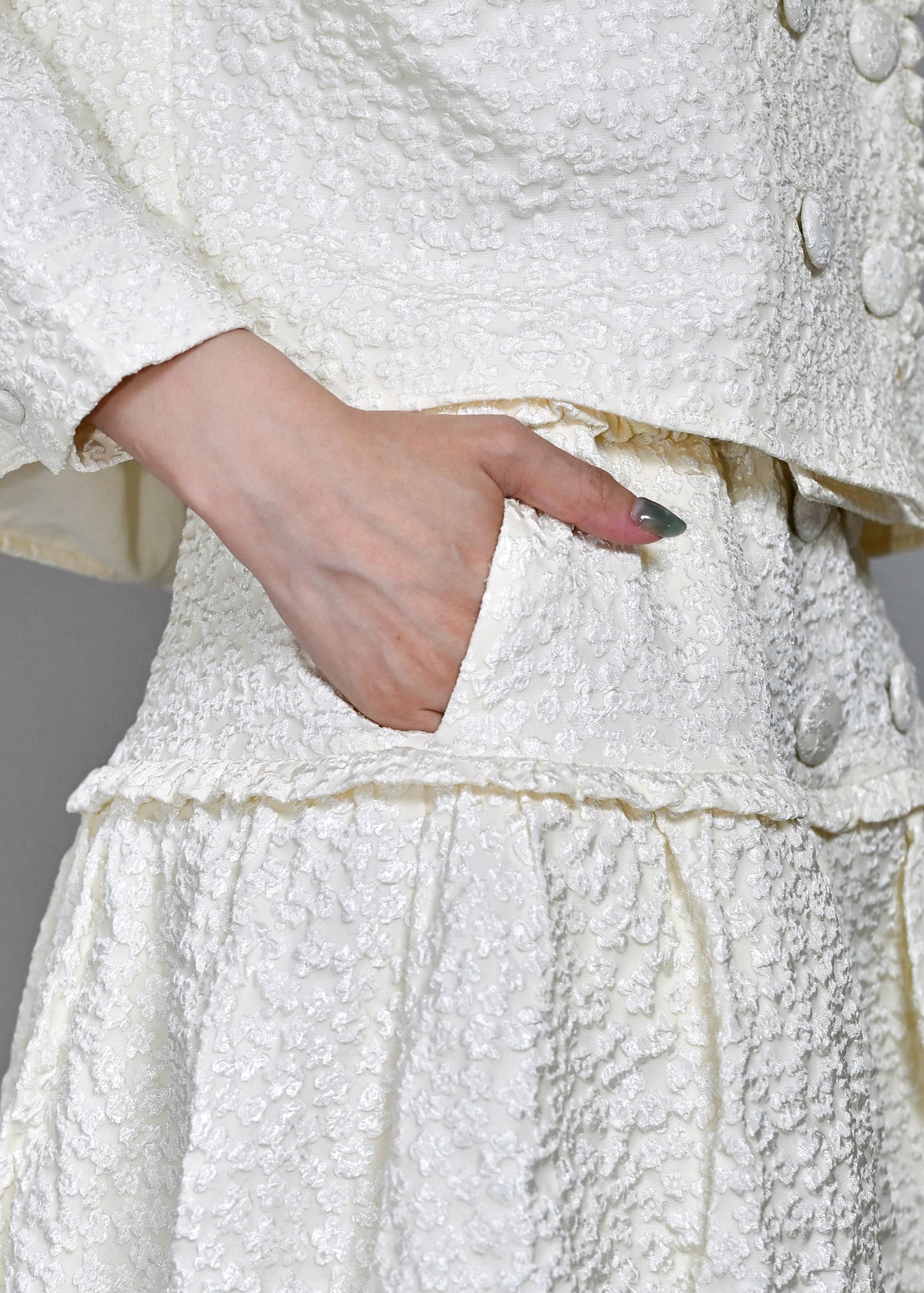 【8月下旬発送】glossy bloom balloon skirt
