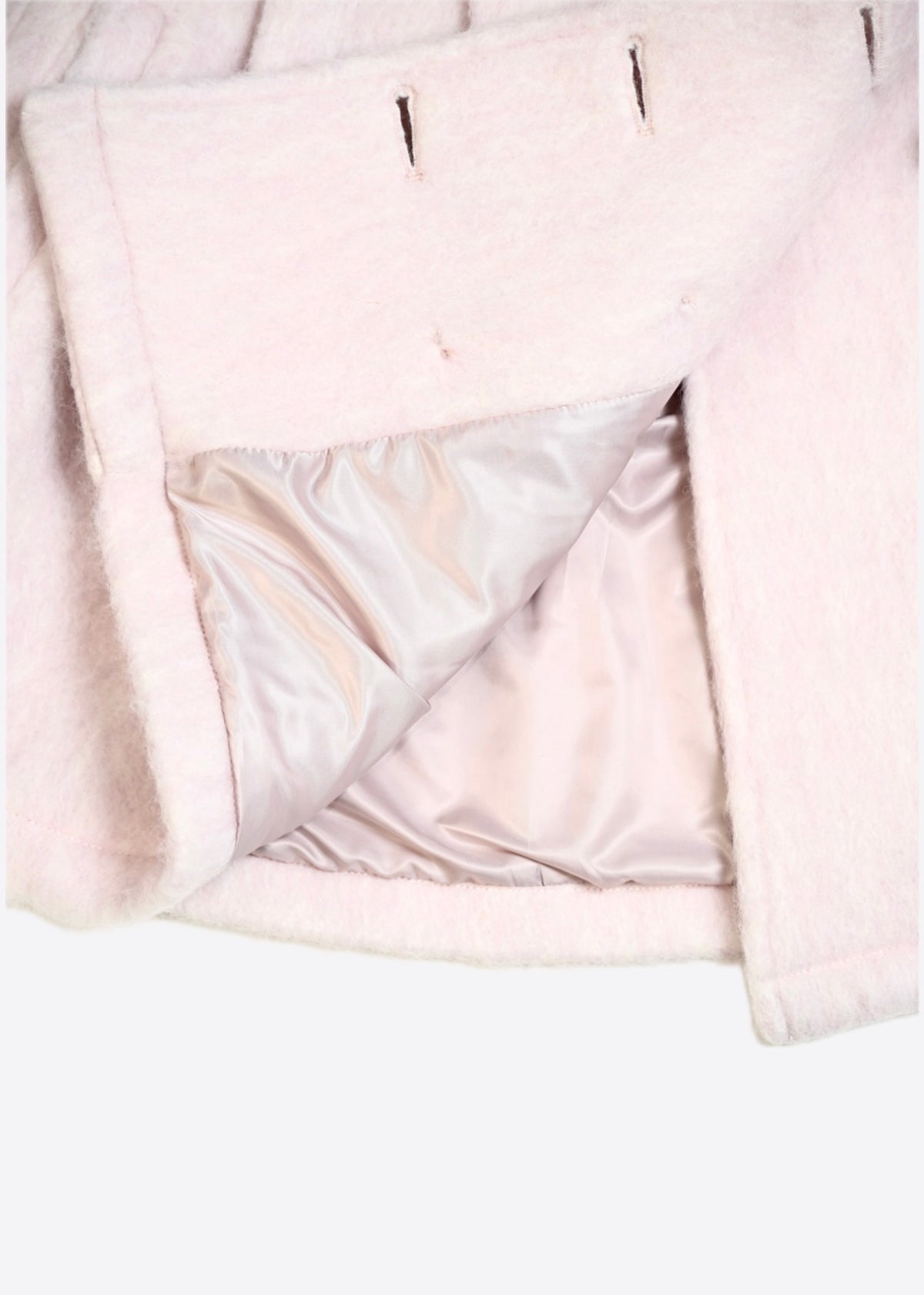 grace fur collar wool long coat