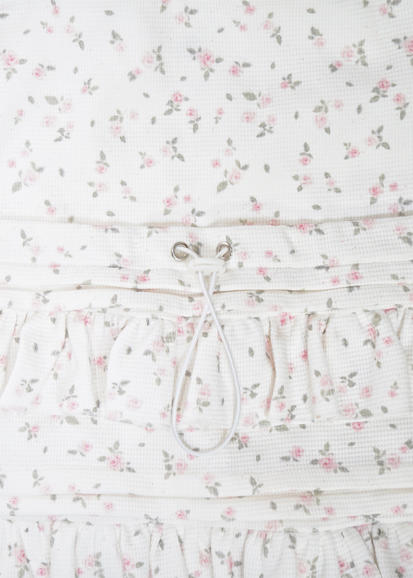 flower waffle frill knapsack