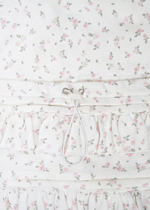 flower waffle frill knapsack