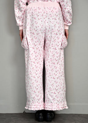 flower waffle ribbonful lounge pants