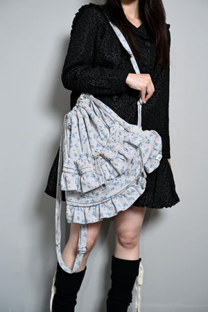 flower waffle frill knapsack