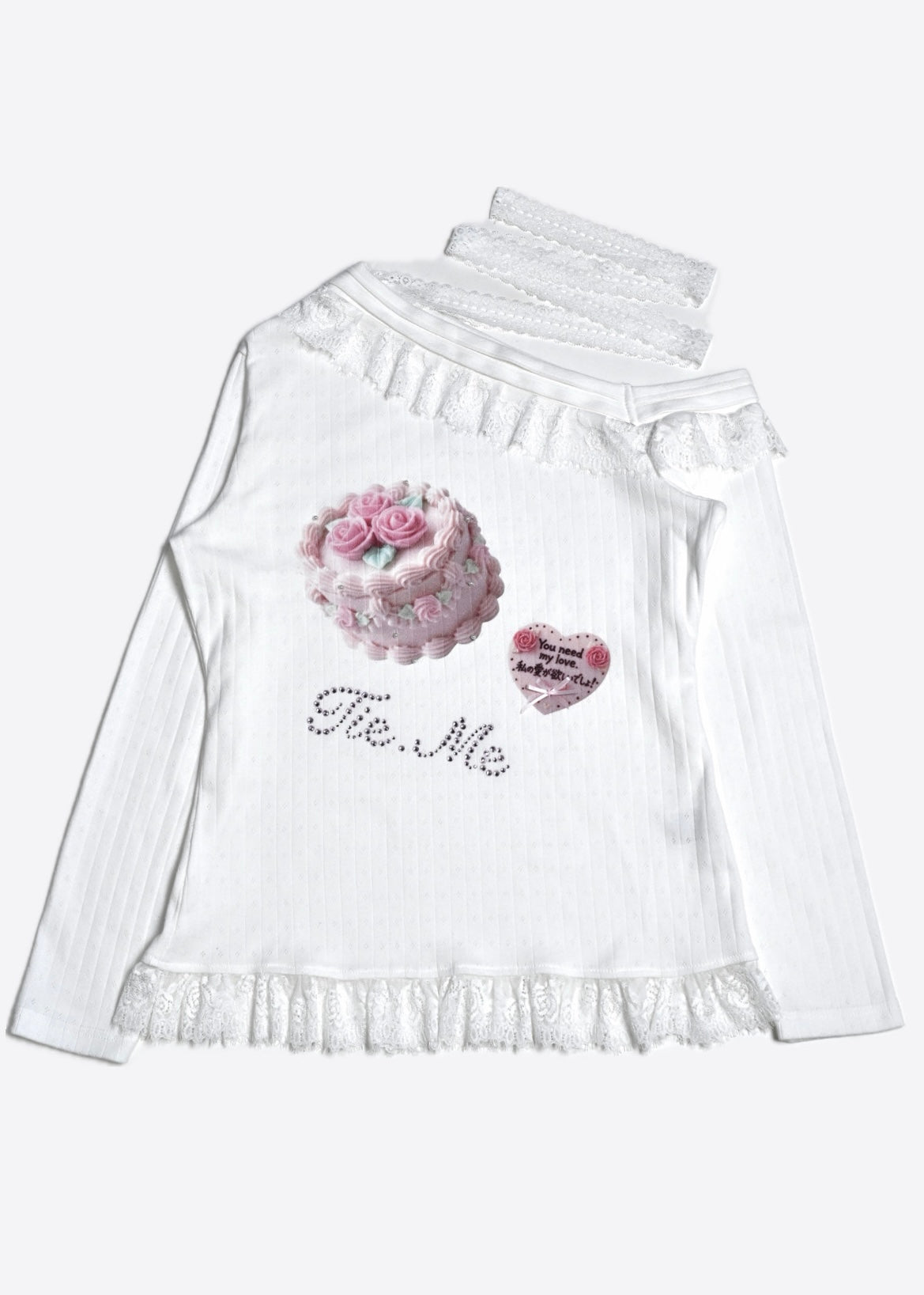 【8月下旬発送】「You need my love.」Lace-up Tee