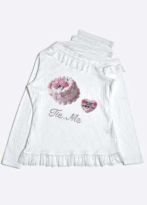 【8月下旬発送】「You need my love.」Lace-up Tee