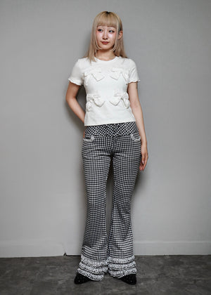 vintage lace gingham pants