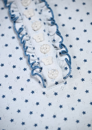 【8月下旬発送】lucky button star long-Tee