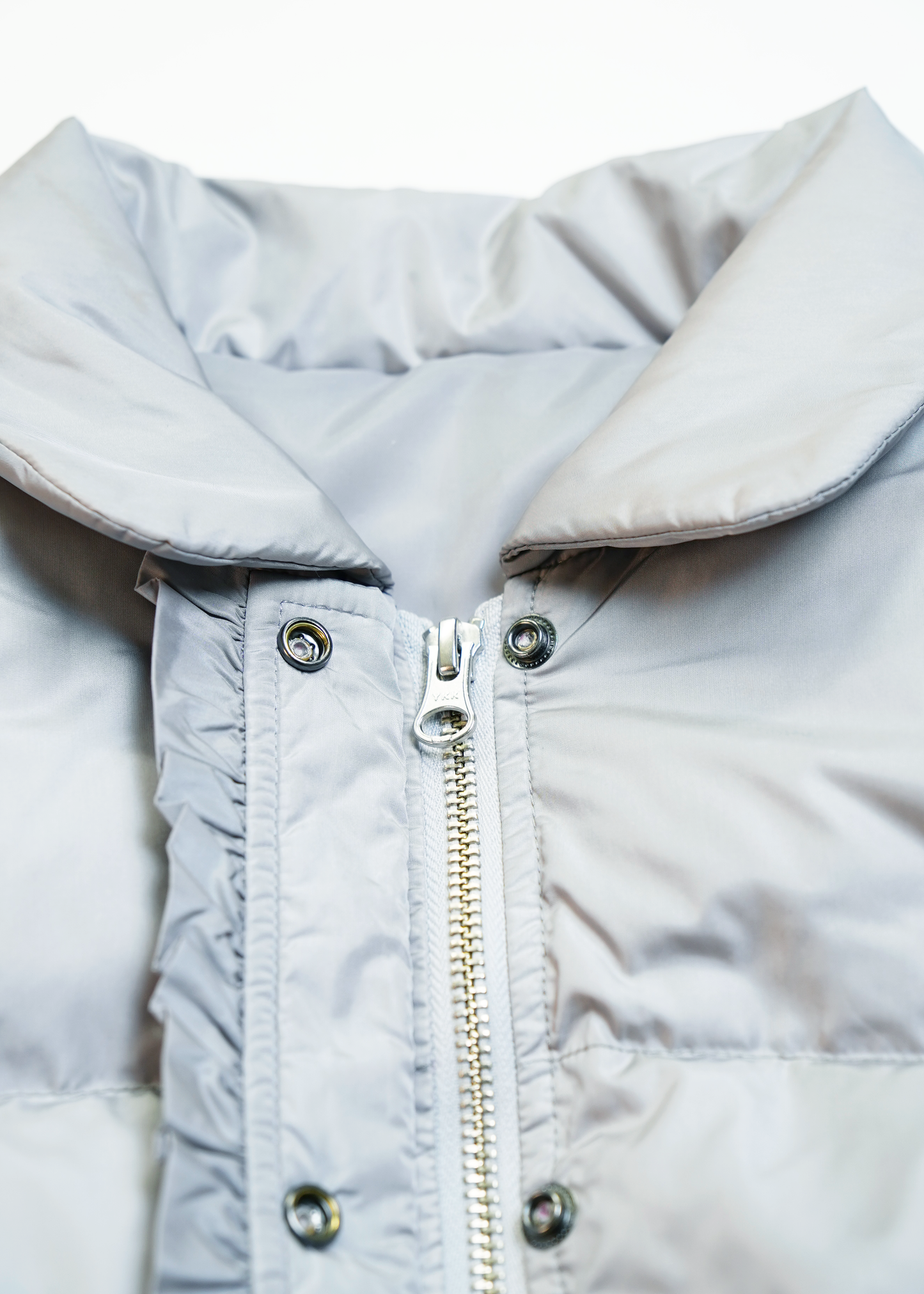 soft frill down jacket