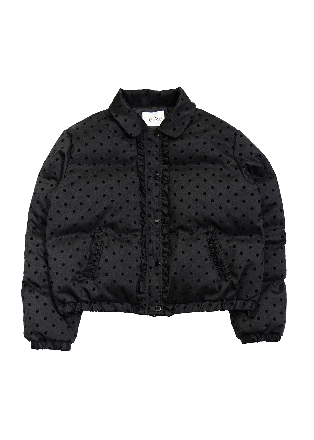 soft frill down jacket