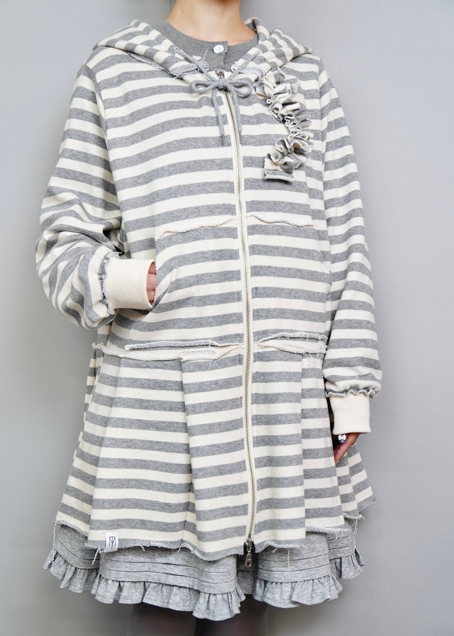 【新色&再入荷】double-zip pleated one-piece