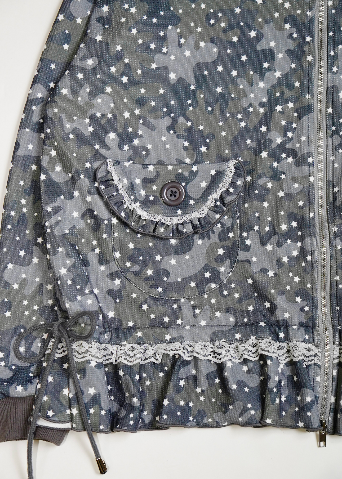 milky star camo hoodie