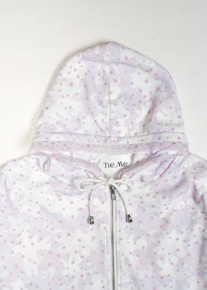 milky star camo hoodie