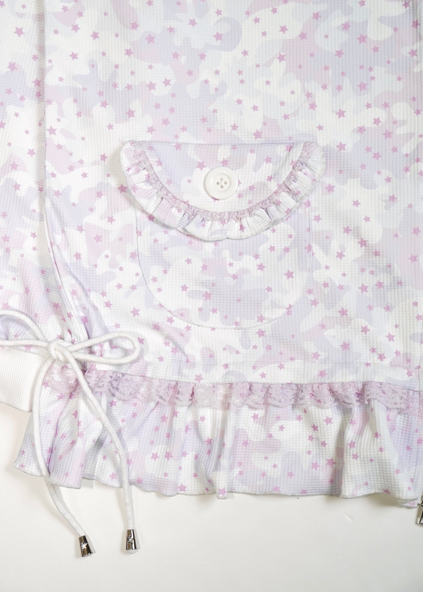 milky star camo hoodie