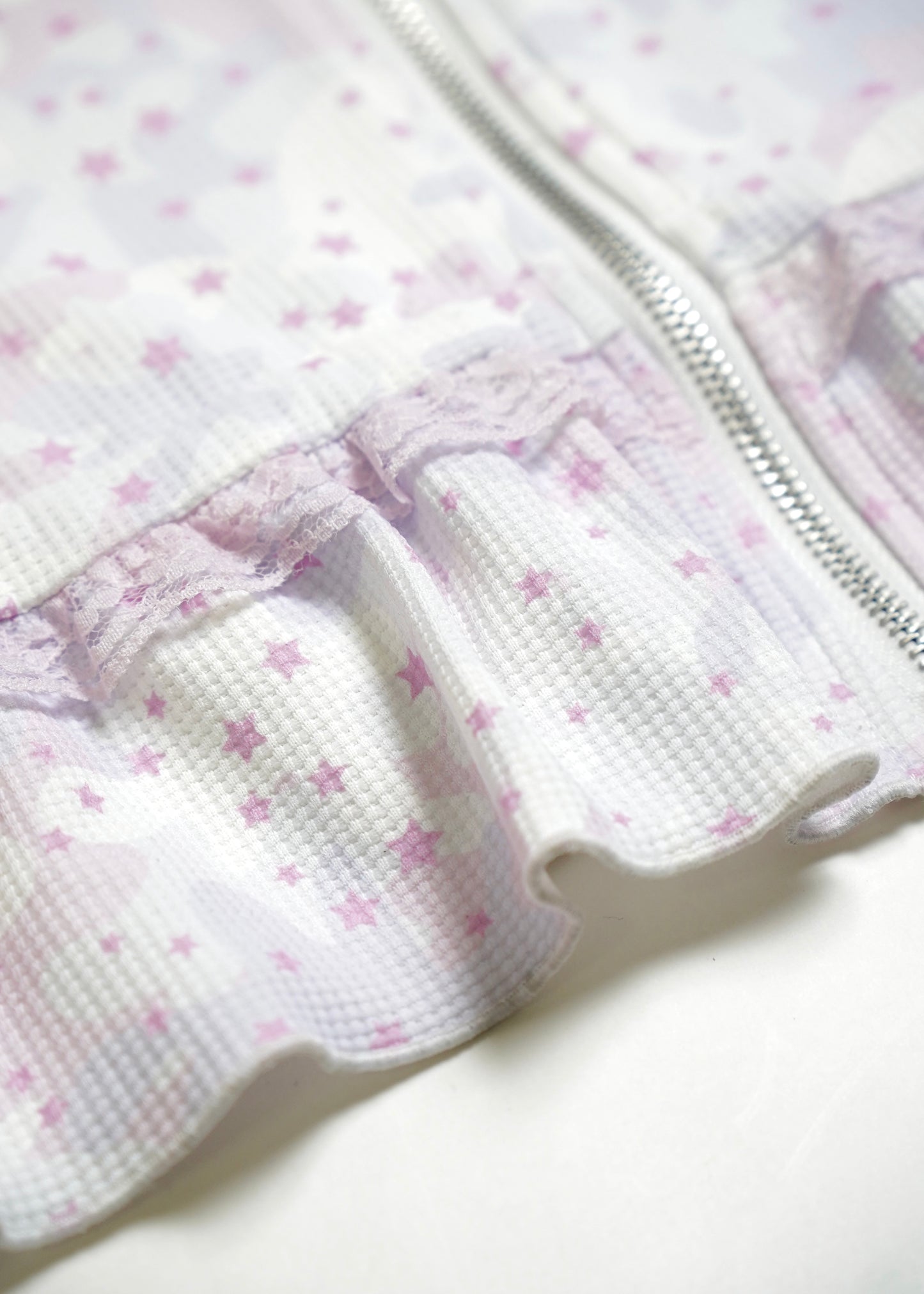 milky star camo hoodie