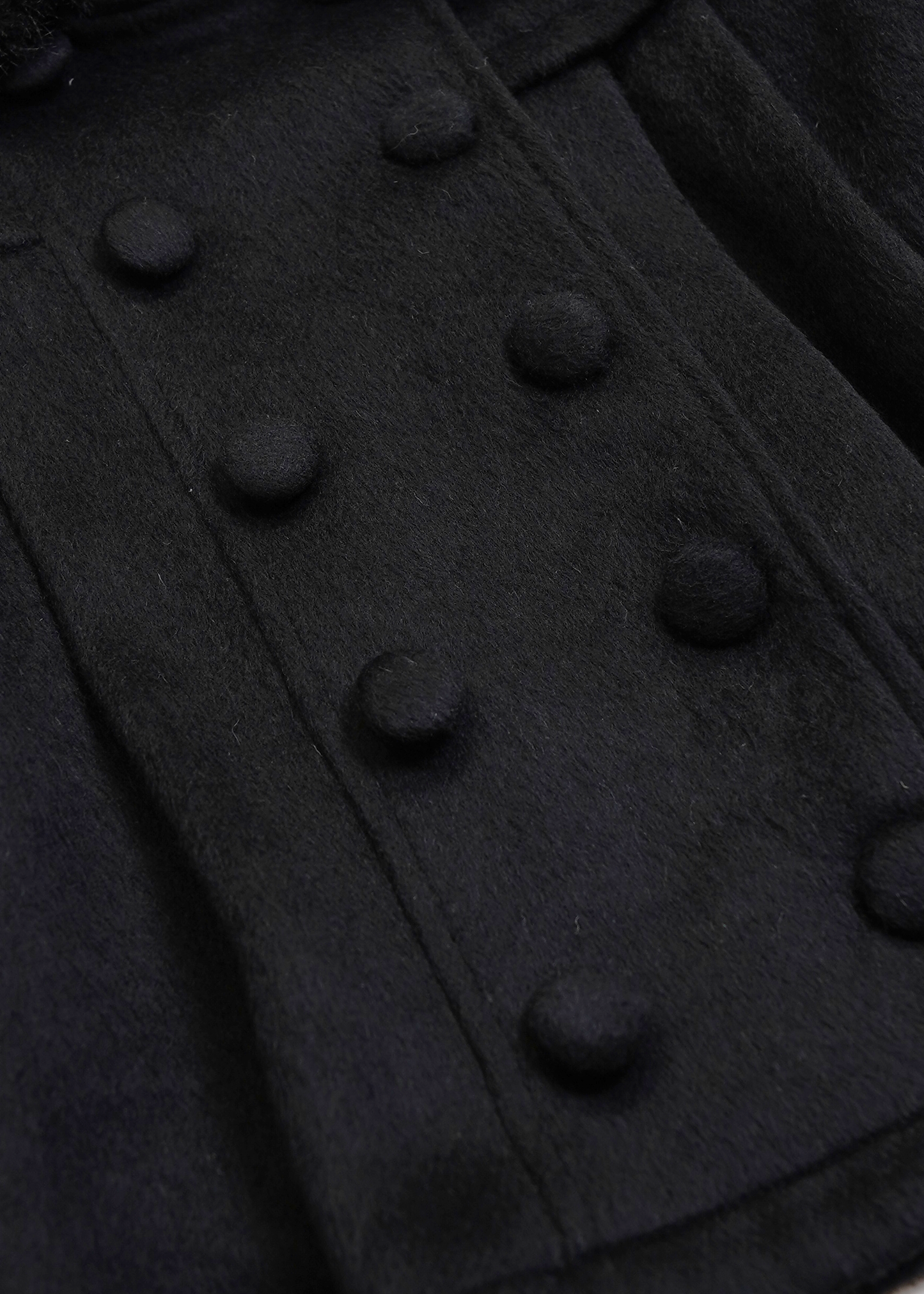 【新色黒追加発売】grace fur collar wool coat