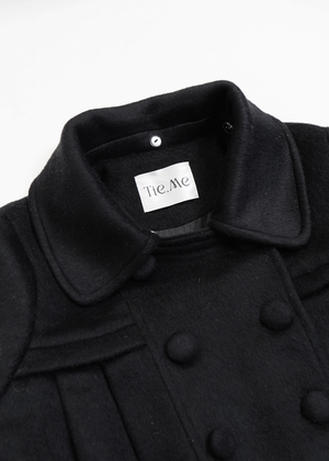 【新色黒追加発売】grace fur collar wool coat