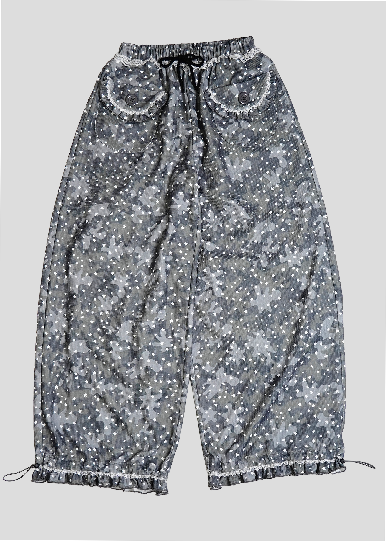 milky star camo pants