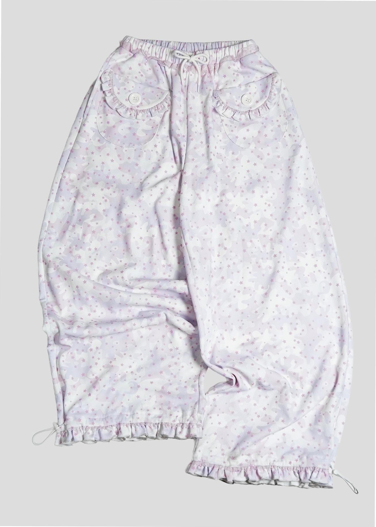 milky star camo pants