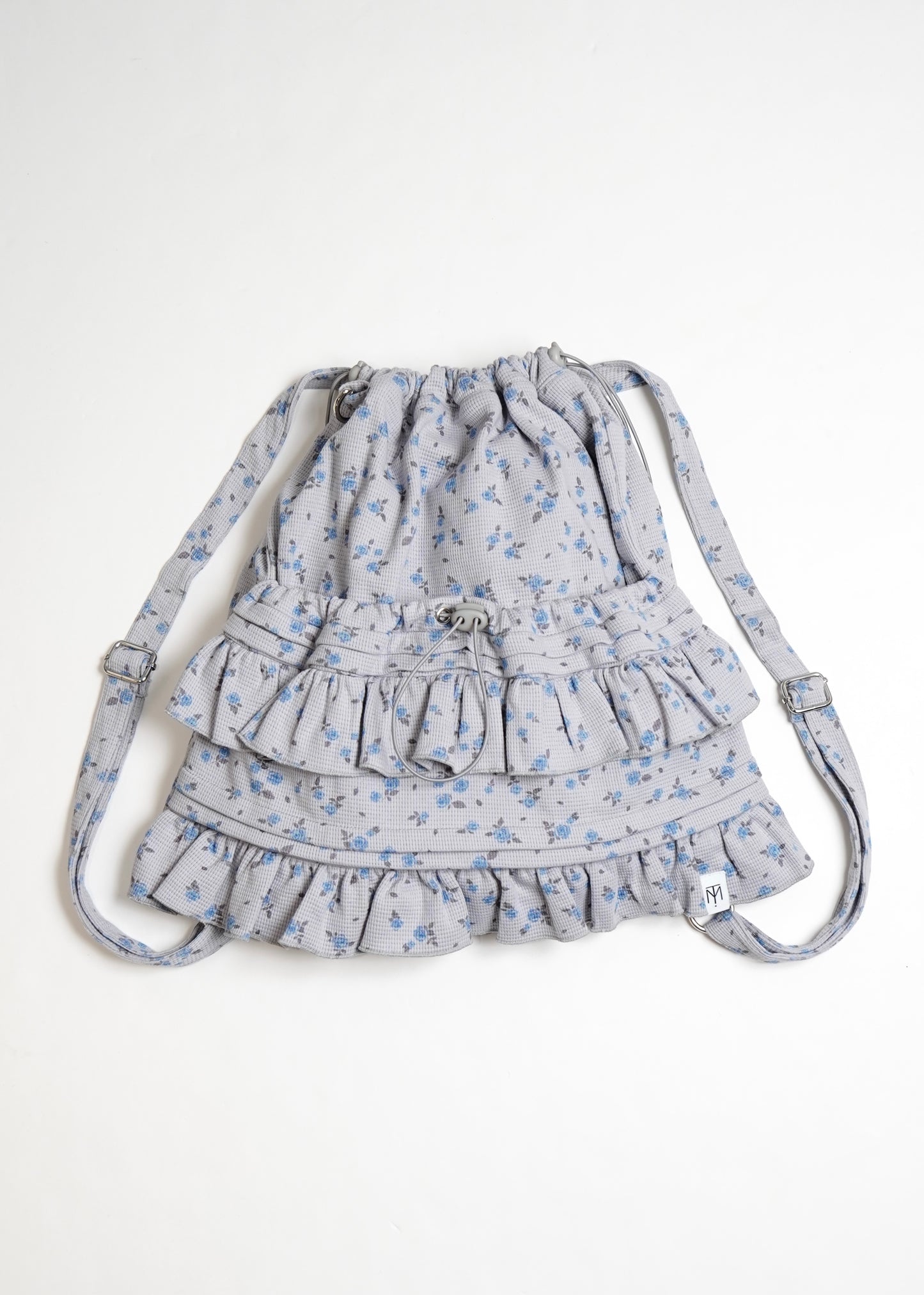 flower waffle frill knapsack