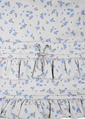 flower waffle frill knapsack