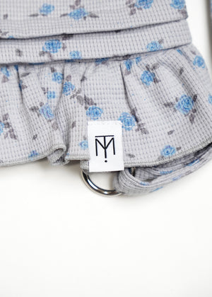 flower waffle frill knapsack