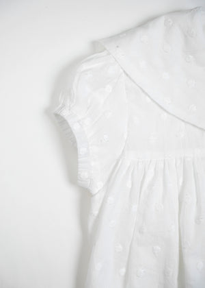 cotton dot stitch sailor blouse