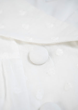 cotton dot stitch sailor blouse