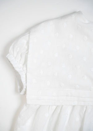 cotton dot stitch sailor blouse