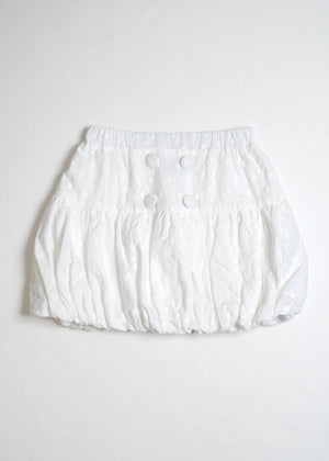 cotton dot stitch balloon skirt