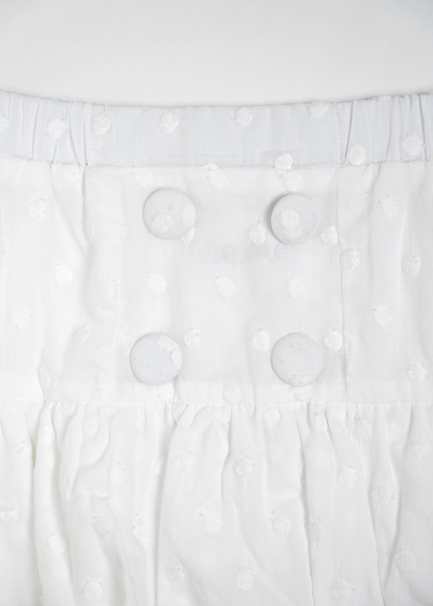 cotton dot stitch balloon skirt