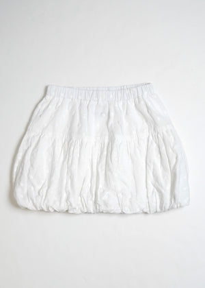 cotton dot stitch balloon skirt