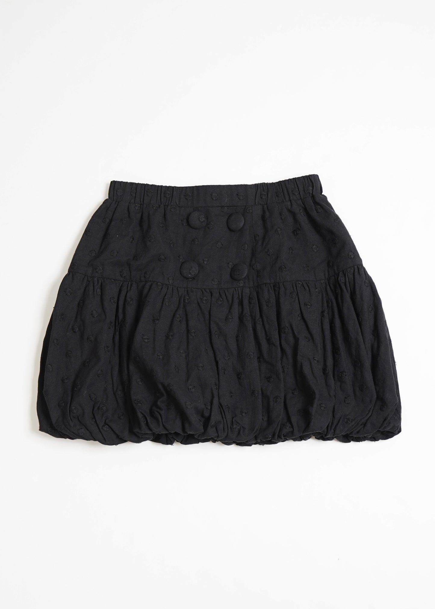 cotton dot stitch balloon skirt