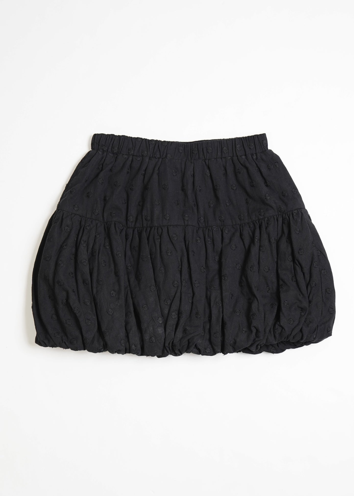 cotton dot stitch balloon skirt