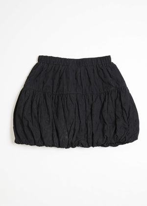 cotton dot stitch balloon skirt