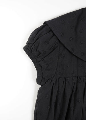 cotton dot stitch sailor blouse