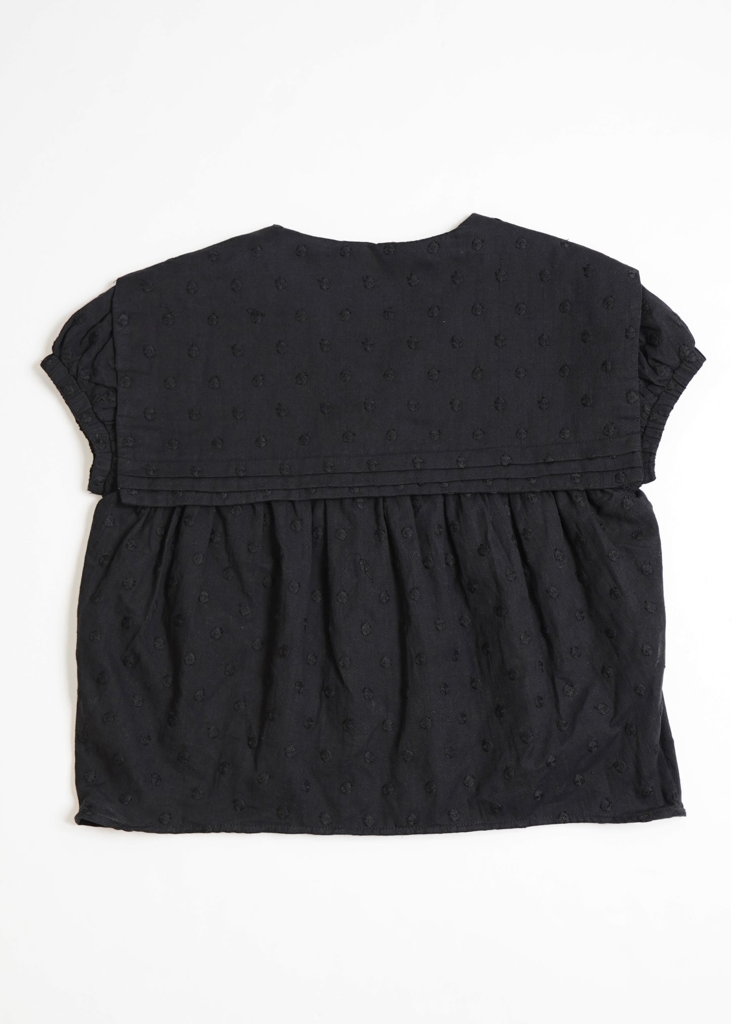 cotton dot stitch sailor blouse