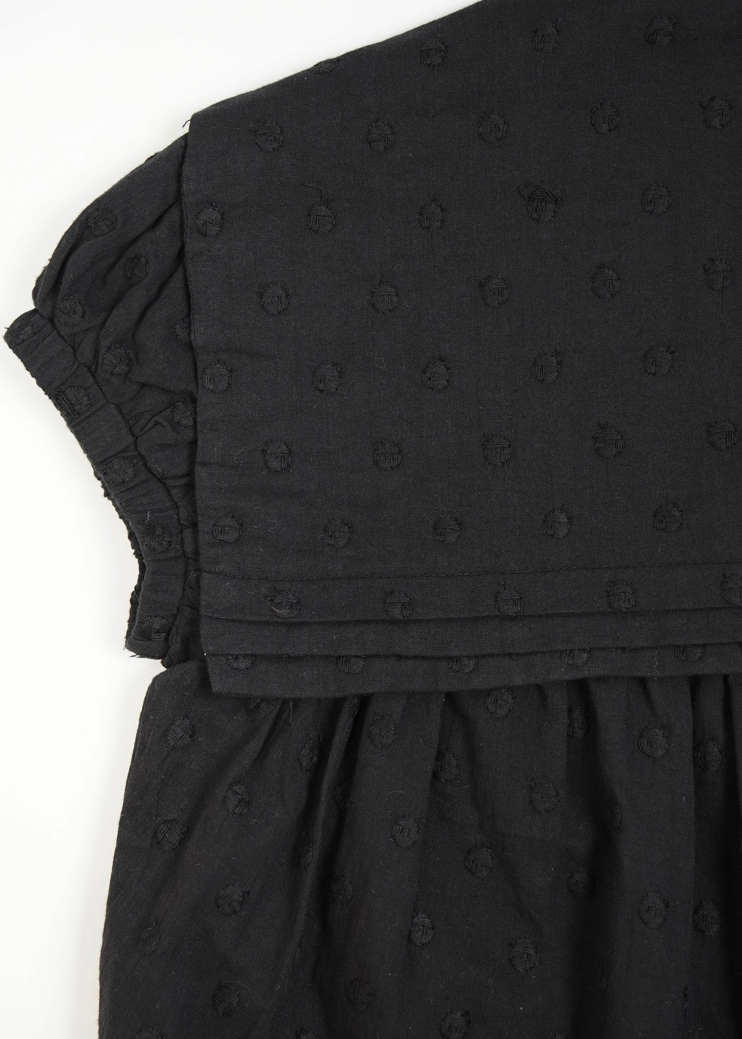 cotton dot stitch sailor blouse