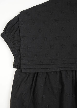 cotton dot stitch sailor blouse