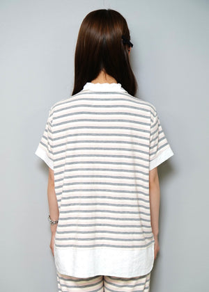 lucky clover stripe polo shirt
