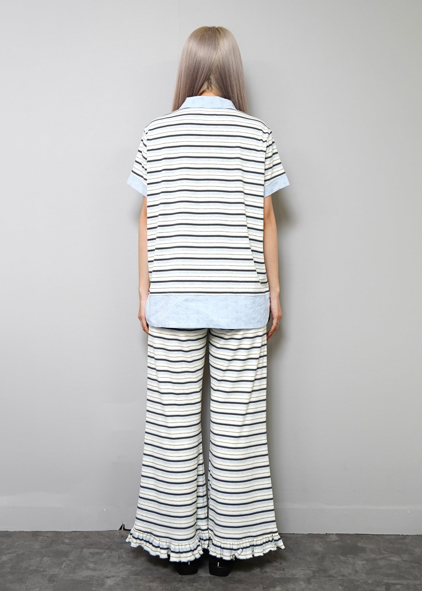 lucky clover stripe polo shirt