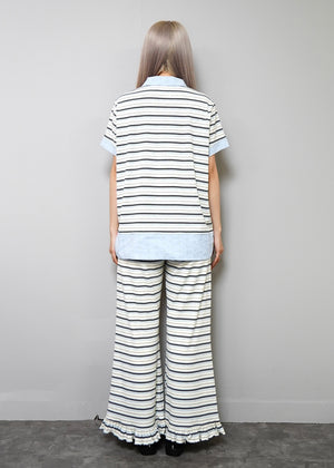 lucky clover stripe polo shirt